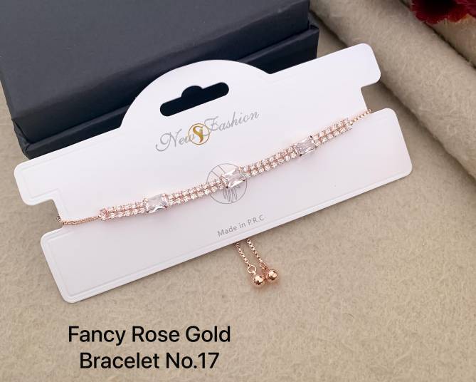 14 Designer Rose Gold Bracelets Wholesale Shop In Surat
